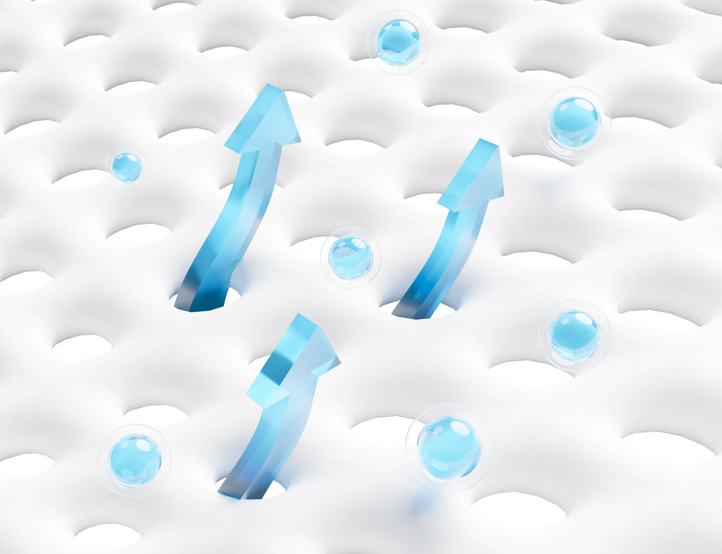 Airflow Diagram of Japanese Cooling Fabric Technology Used In the Cool Touch Pillowcase