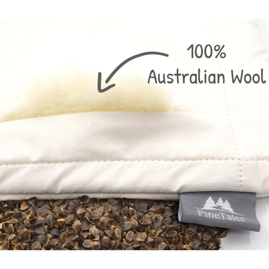 Buckwheat Wool Pillow - PineTales