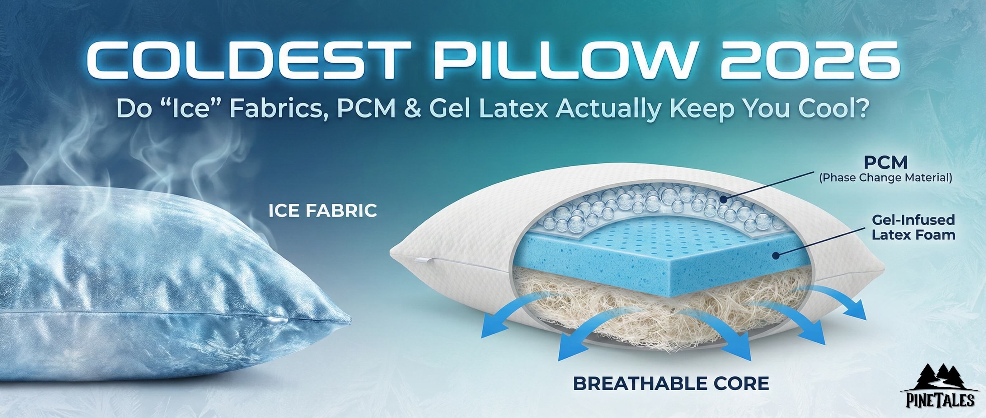 pillow cooling technology ranking chart PCM gel foam