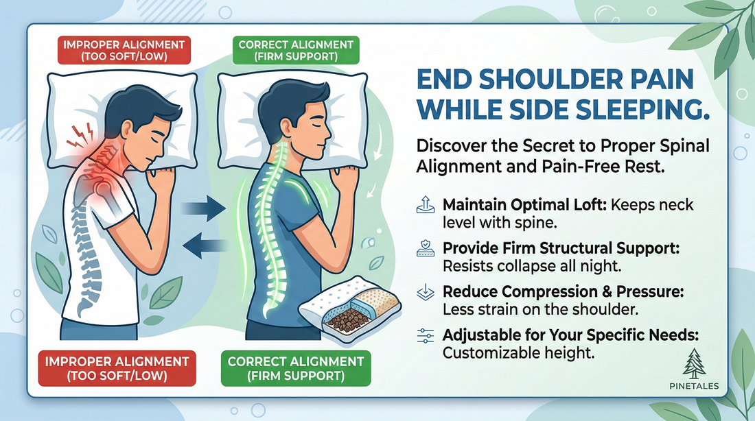 Pillow for Shoulder Pain Side Sleepers