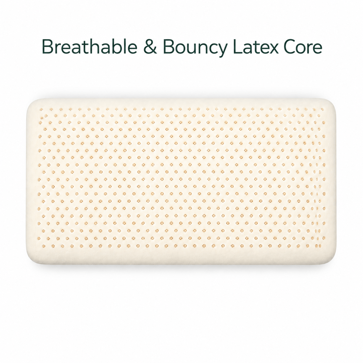 Breathable & Bouncy latex core (2 inches thin)