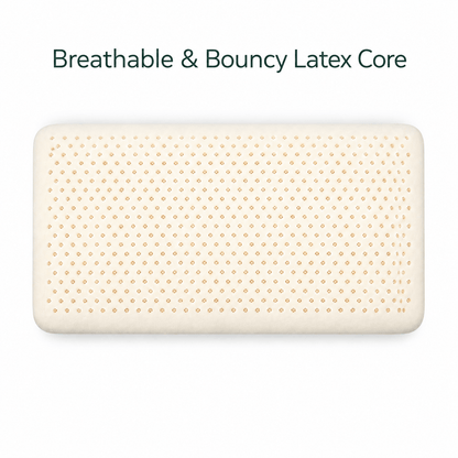 Breathable & Bouncy latex core (2 inches thin)
