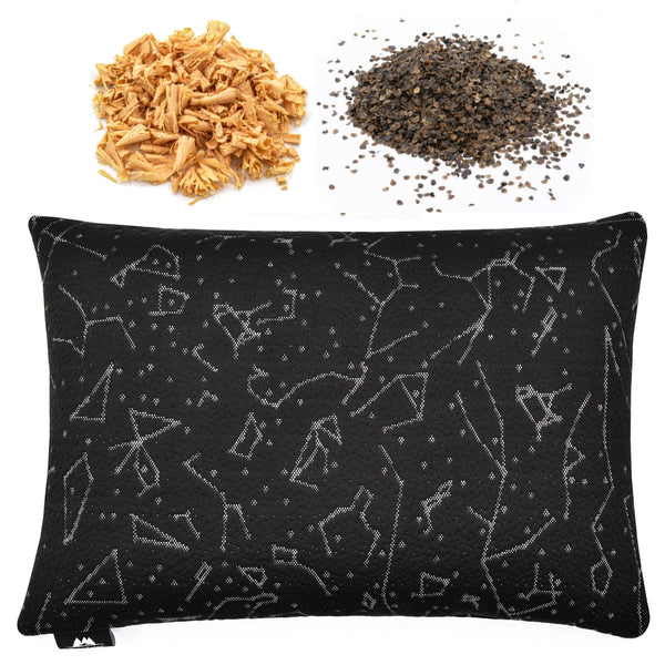 Buckwheat Pillow - Aromatherapy Edition with Japanese Hinoki Shavings