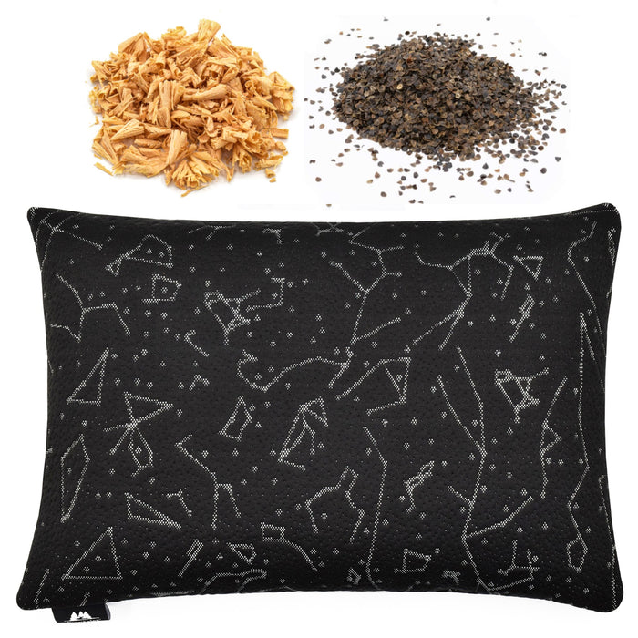 Buckwheat Pillow - Aromatherapy Edition with Swiss Pine or Japanese Hinoki Shavings