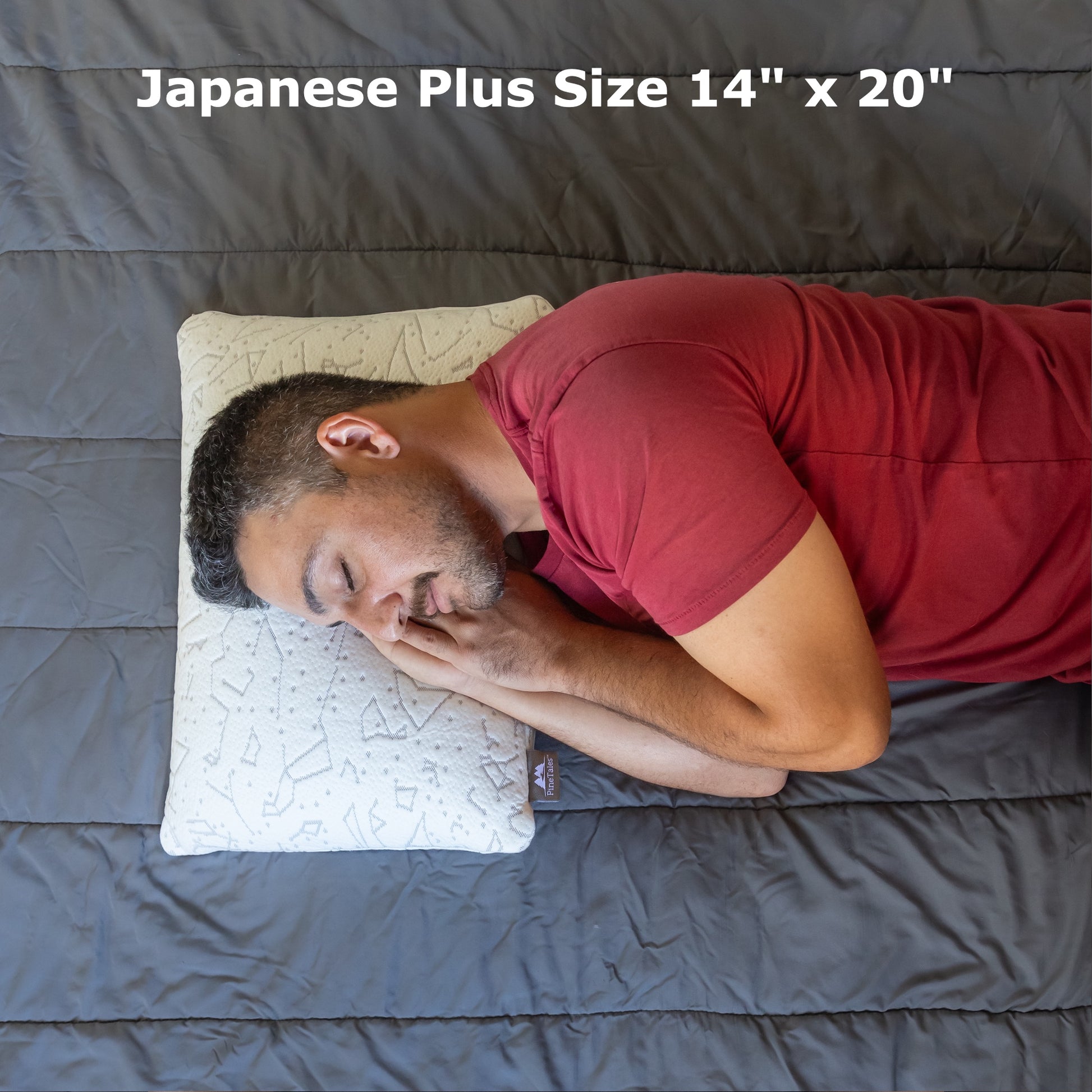 Side Sleeper using the Bamboo Side of the Millet Pillow 14 x 20 size