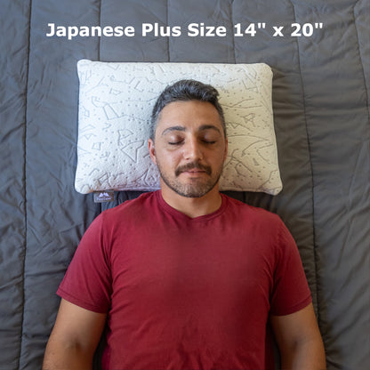Back Sleeper using the Bamboo Side of the Millet Pillow 14 x 20