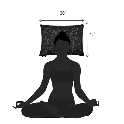 Japanese Plus Size Compared to Human Head - Premium Buckwheat Pillow with Black Tencel Cover