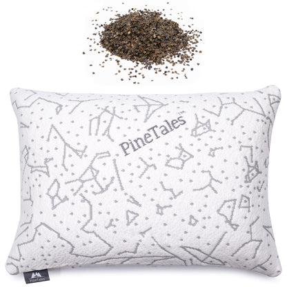 Buckwheat Pillow – Platinum Edition by PineTales with Dual Side Bamboo + Cool Touch cover