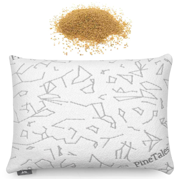 Millet Hull Pillow with Super Thick Star Constellation Design Bamboo Pillowcase - Main Image