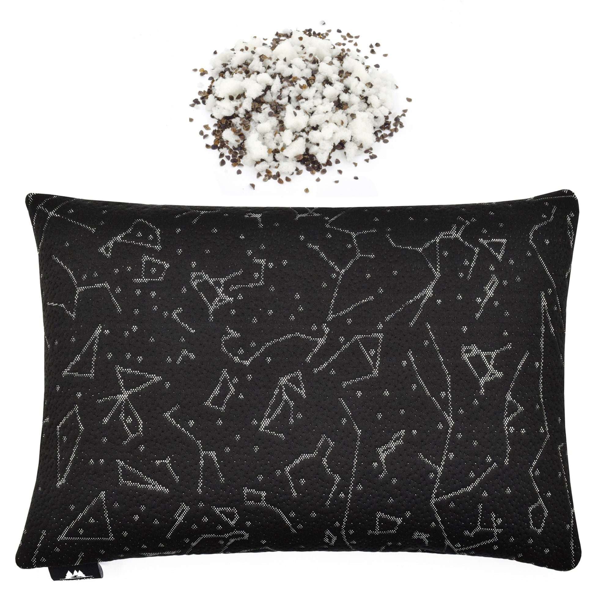 Buckwheat Pillow – Hybrid Edition with Memory Foam and Buckwheat Hulls Core