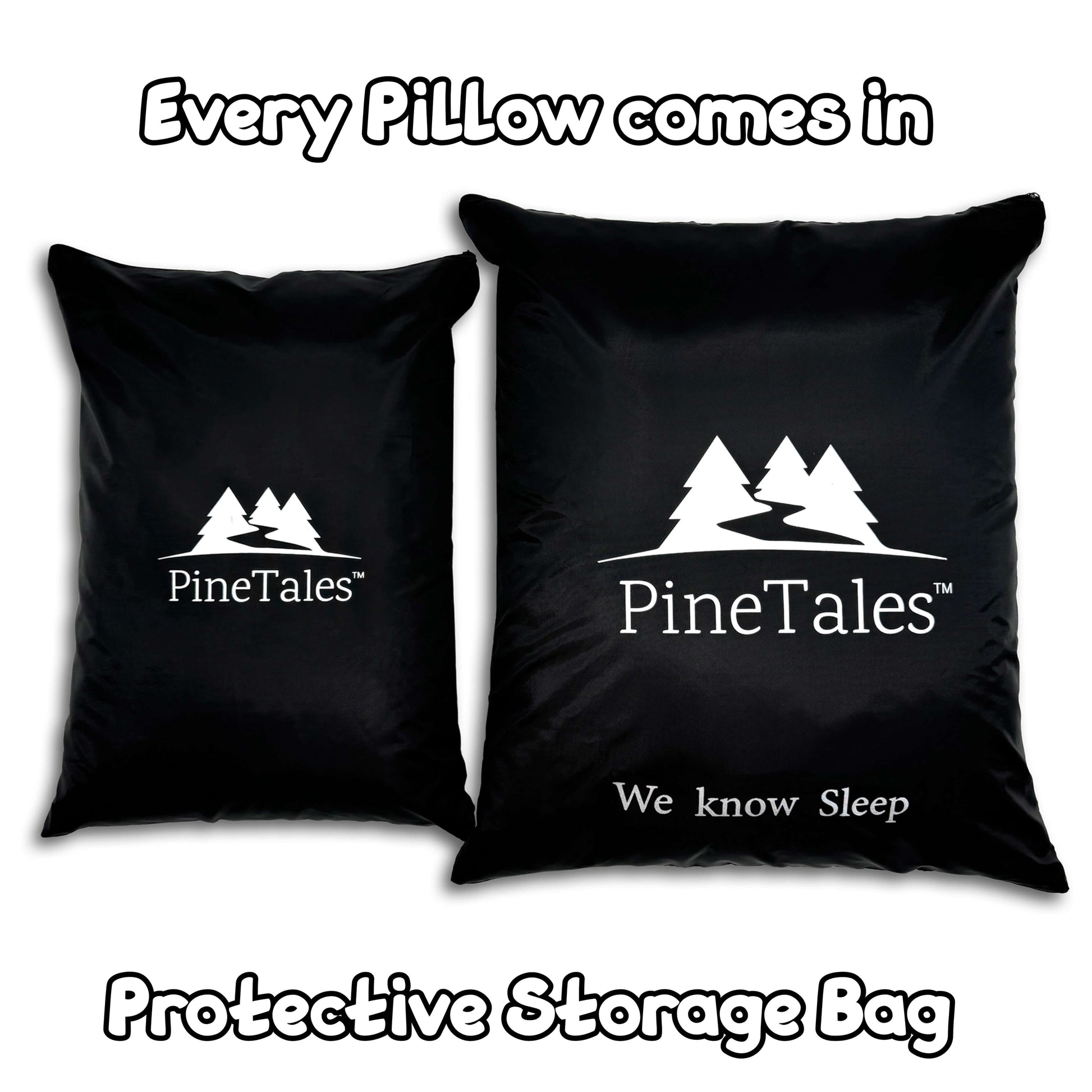 Storage Bag included with PineTales Sobakawa Pillows