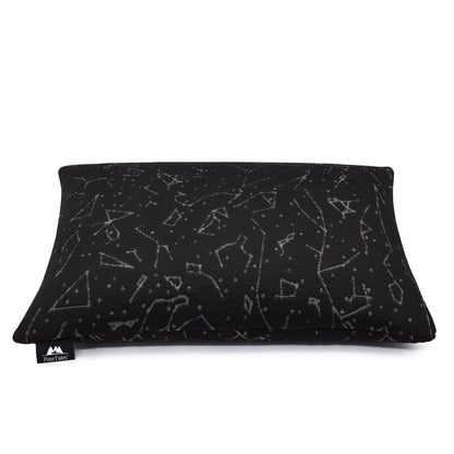 Slightly Angled Front View of Premium Buckwheat Pillow with Tencel Cover