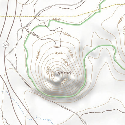 Bell Rock Rendered Topographic Map Explainer