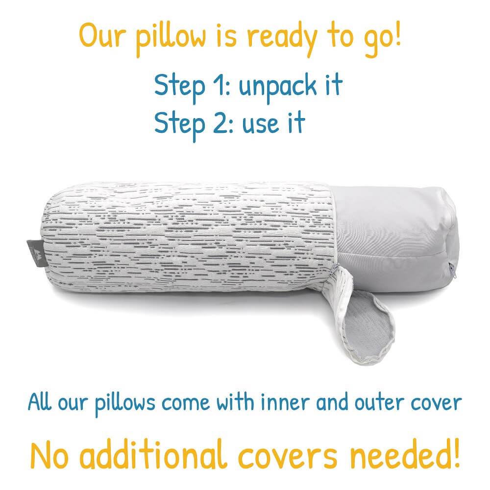 Neck Roll Buckwheat Pillow - PineTales