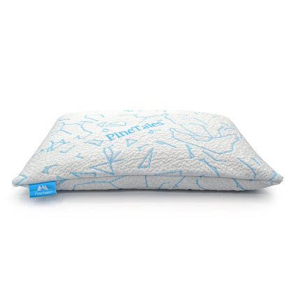 Platinum Buckwheat Pillow with Cool-Touch Cover Overstuffed Pillow Side Profile