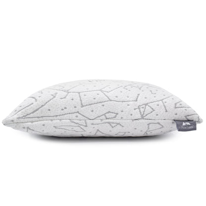 Side View of Travel Buckwheat Pillow with Galaxy Design Bamboo Cover