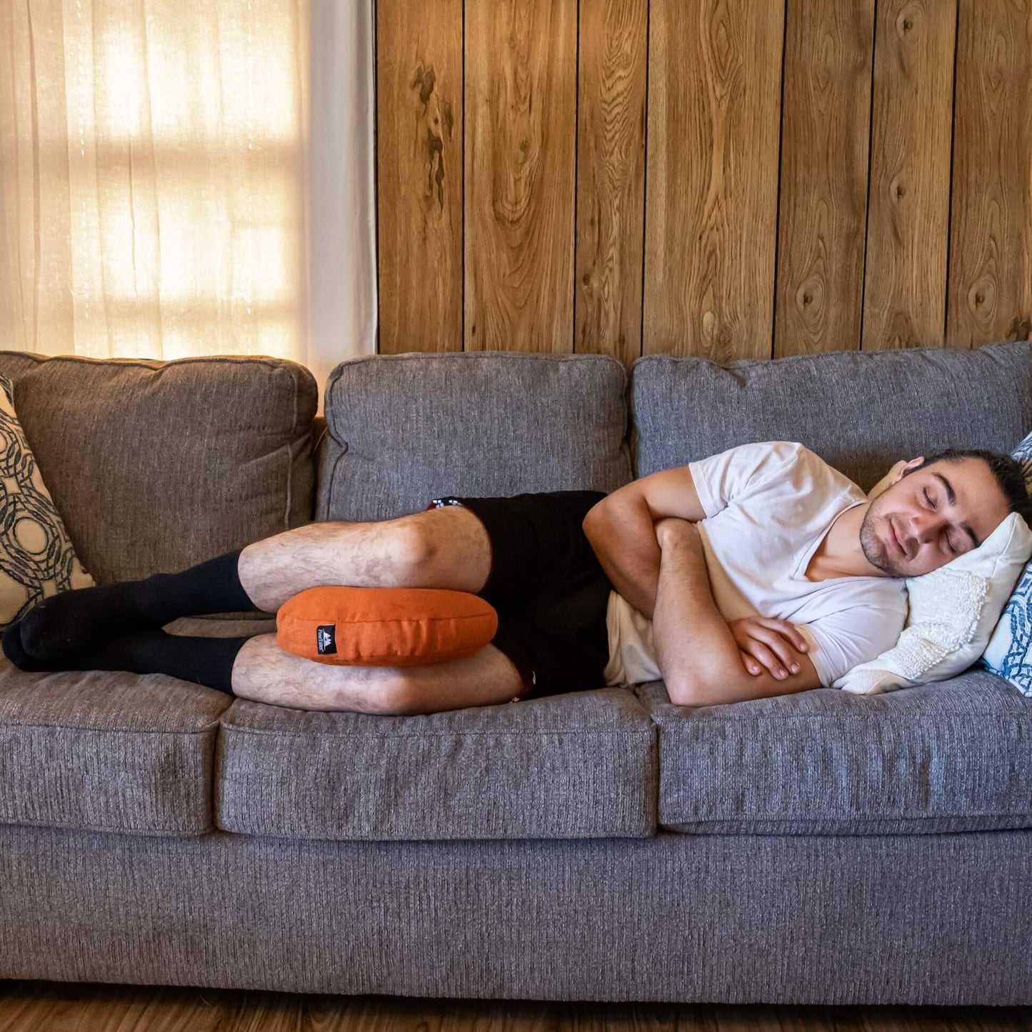 Knee Pillow for Side Sleepers - PineTales - Orange