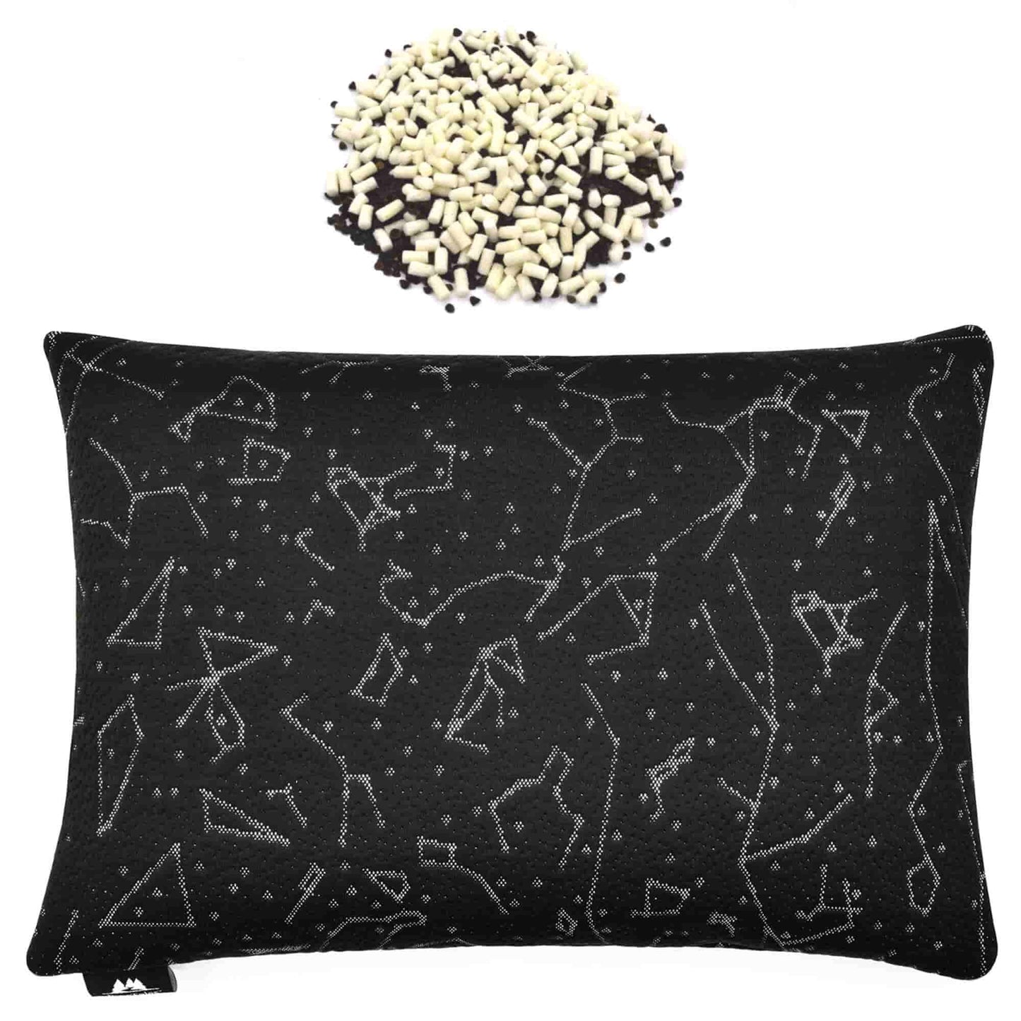 Buckwheat Hybrid Pillow with a Latex and Hull Mixed Core