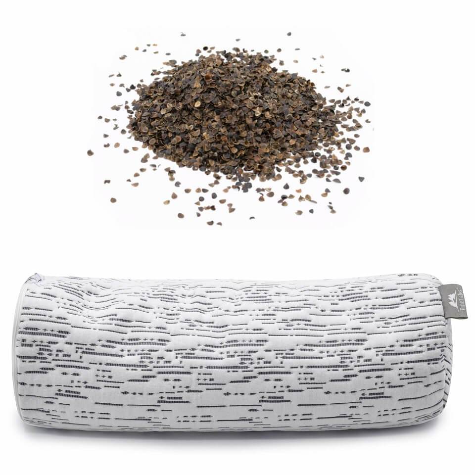 Buckwheat Pillow – Neck Roll Edition with Bamboo Cover